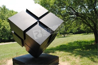 校園藝術廣場創(chuàng)意魔方不銹鋼雕塑定制