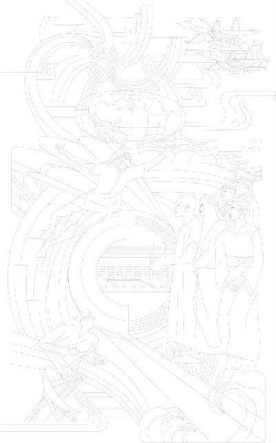 科技創(chuàng)新浮雕雕塑原創(chuàng)手繪設(shè)計稿