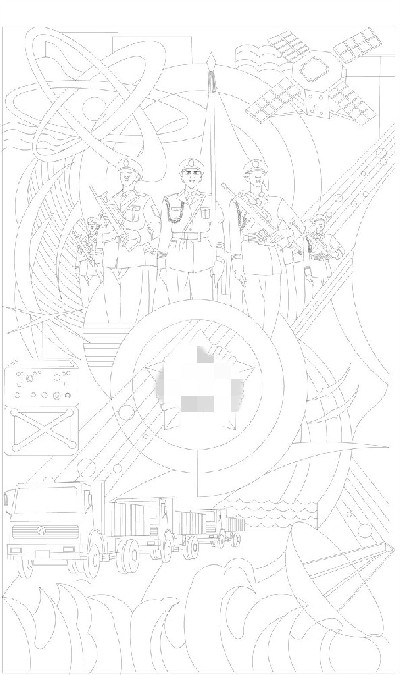 紅色黨建浮雕雕塑原創(chuàng)手繪設(shè)計(jì)稿