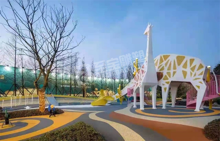 長頸鹿動(dòng)物卡通類無動(dòng)力游樂設(shè)施定制